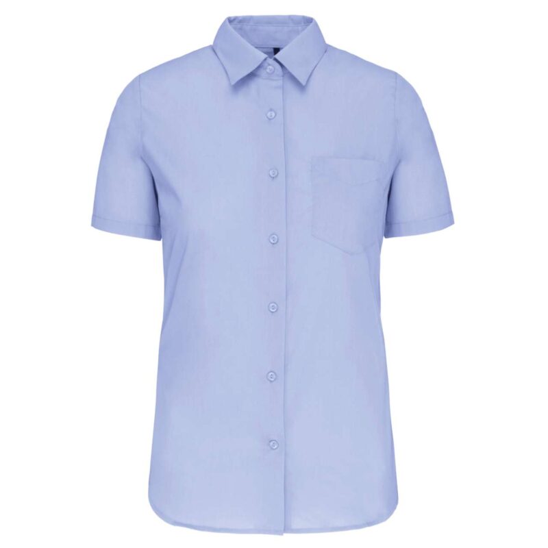ka548-bright_sky-a1 Kariban SHORT-SLEEVED - JUDITH' LADIES SHIRT - Φωτεινό Γαλάζιο