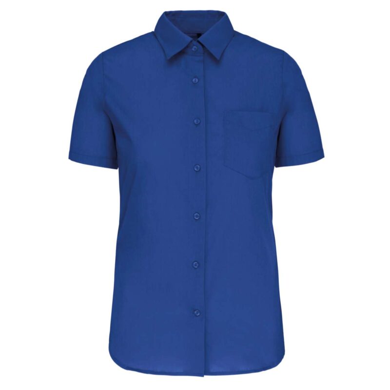 ka548-light_royal_blue-a1 Kariban SHORT-SLEEVED - JUDITH' LADIES SHIRT - ανοιχτό βασιλικό μπλε