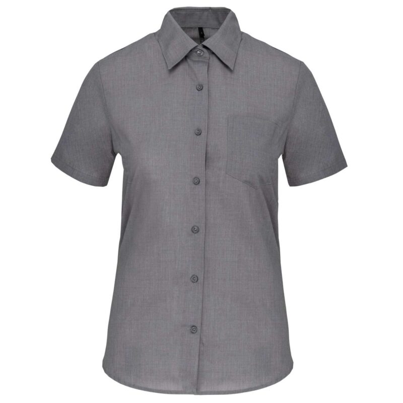 Kariban SHORT-SLEEVED - JUDITH' LADIES SHIRT - ασημί