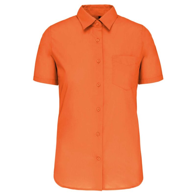 ka548-orange-a2 Kariban SHORT-SLEEVED - JUDITH' LADIES SHIRT - πορτοκαλί