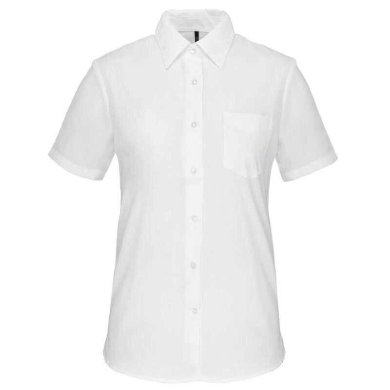 ka548-white-a2 Kariban SHORT-SLEEVED - JUDITH' LADIES SHIRT - Λευκό