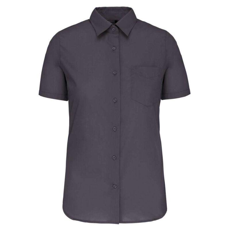 ka548-zinc-a2 Kariban SHORT-SLEEVED - JUDITH' LADIES SHIRT - Γκρι του ψευδαργύρου