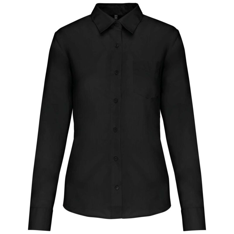 ka549-black-a1 Kariban LONG-SLEEVED - JESSICA' SHIRT LADIES - Μαύρο