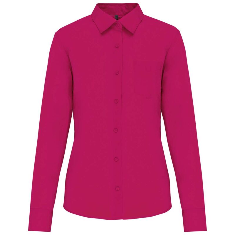 ka549-fuchsia-a1 Kariban LONG-SLEEVED - JESSICA' SHIRT LADIES - Φούξια