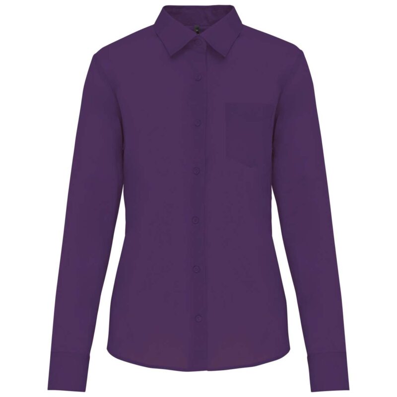 ka549-purple-a1 Kariban LONG-SLEEVED - JESSICA' SHIRT LADIES - Μωβ