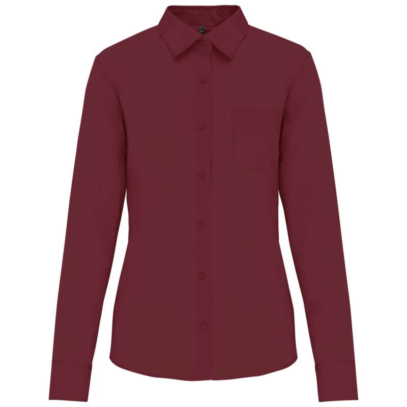 ka549-wine-a1 Kariban LONG-SLEEVED - JESSICA' SHIRT LADIES - Κρασί
