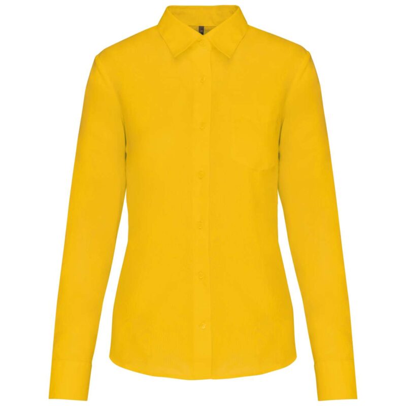 ka549-yellow-a1 Kariban LONG-SLEEVED - JESSICA' SHIRT LADIES - Κίτρινο