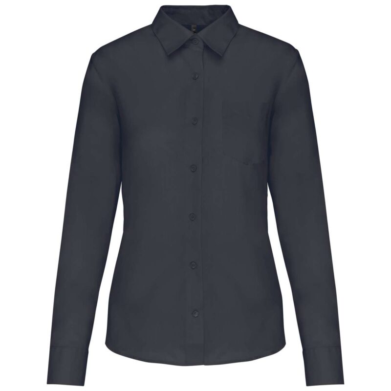 ka549-zinc-a1 Kariban LONG-SLEEVED - JESSICA' SHIRT LADIES - Γκρι του ψευδαργύρου