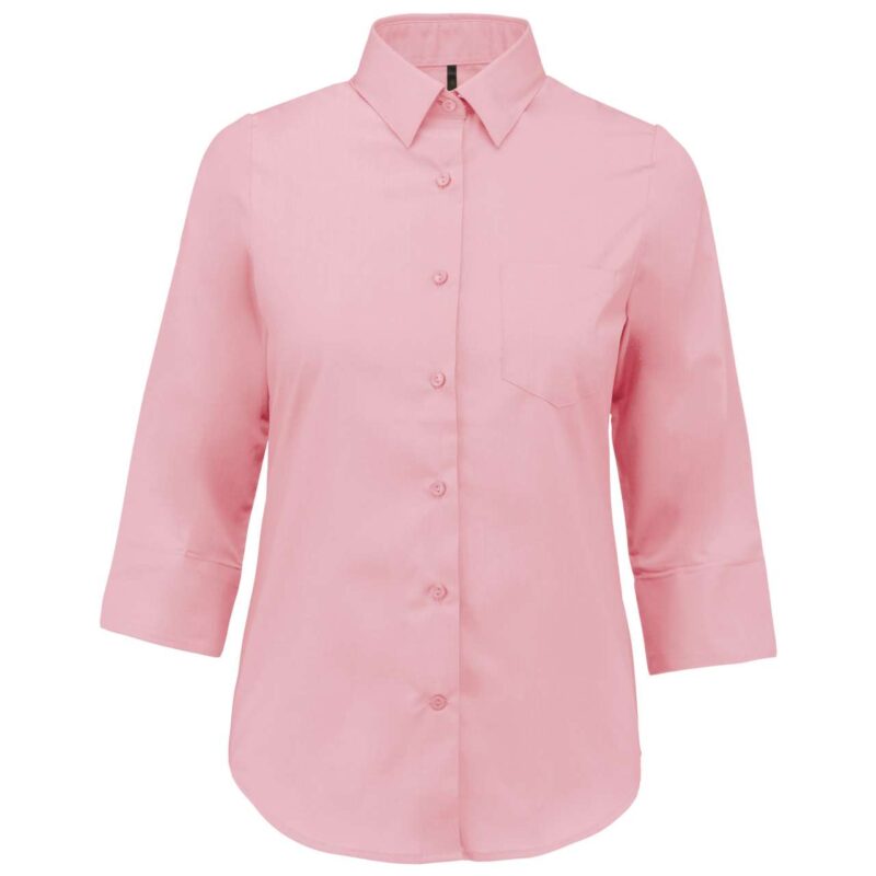 Kariban LADIES' 3/4 SLEEVED SHIRT" The instruction is to "Translate this product title/text to natural Greek". If I keep "3/4" as "3/4", is it "natural Greek"? Yes, "3/4" is very commonly used in Greek for sleeve length. If I translate - Ανοιχτό ροζ
