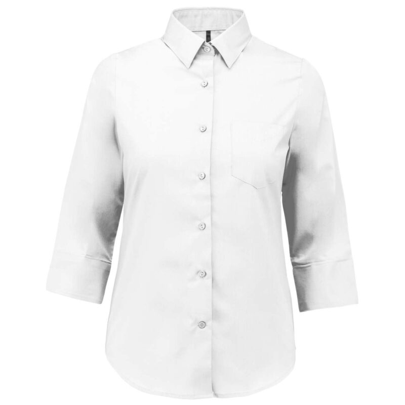 Kariban LADIES' 3/4 SLEEVED SHIRT" The instruction is to "Translate this product title/text to natural Greek". If I keep "3/4" as "3/4", is it "natural Greek"? Yes, "3/4" is very commonly used in Greek for sleeve length. If I translate - Λευκό