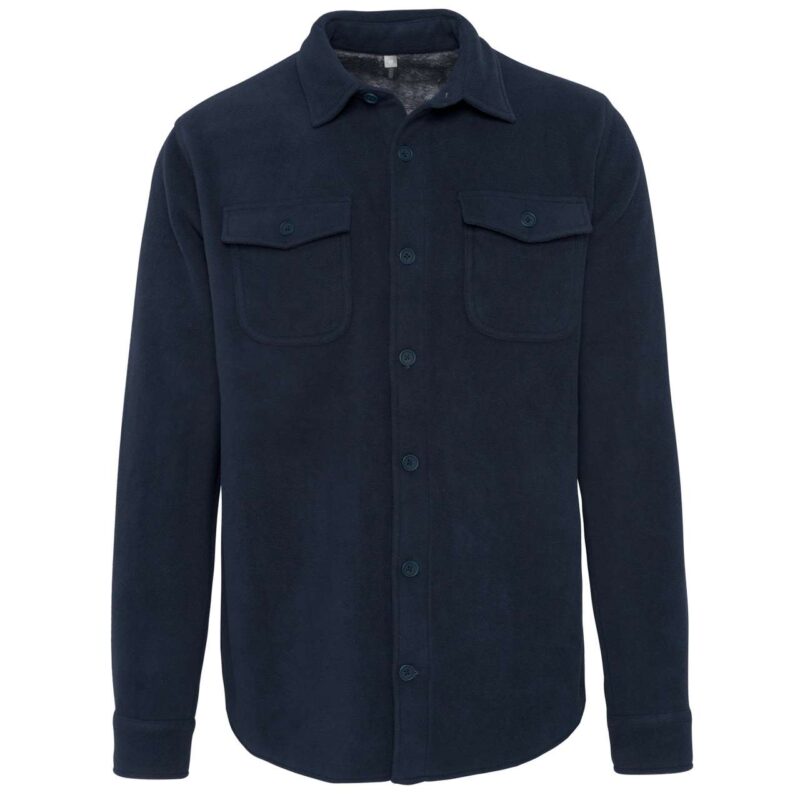 Kariban SHERPA-LINED FLEECE OVERSHIRT - Navy/Storm Grey