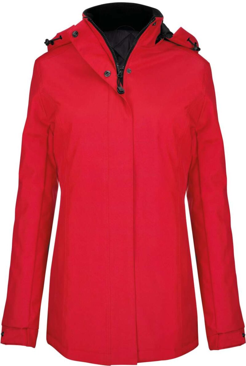 ka6108-red-a1 Kariban LADIES' PARKA - Κόκκινο