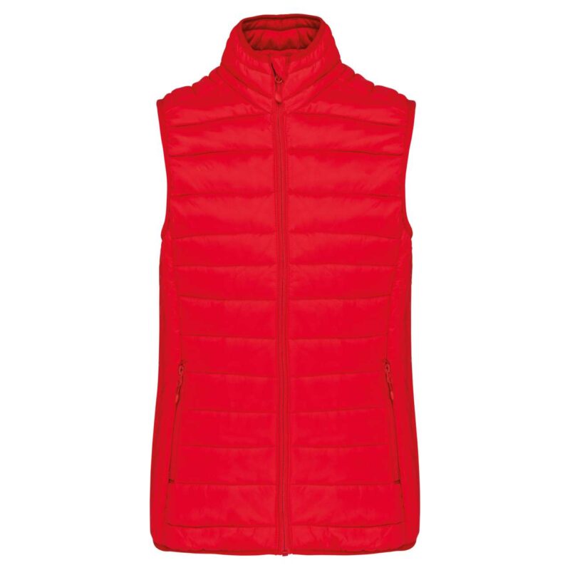 Kariban LADIES' LIGHTWEIGHT SLEEVELESS FAKE DOWN JACKET - Κόκκινο