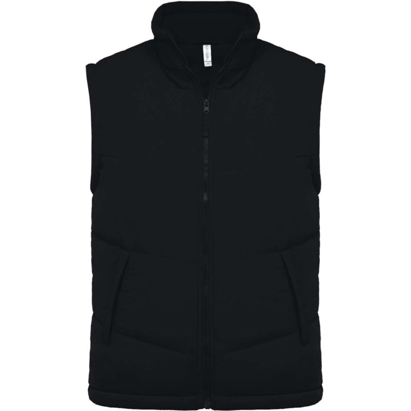 ka6118-black-a1 Kariban FLEECE LINED BODYWARMER - Μαύρο