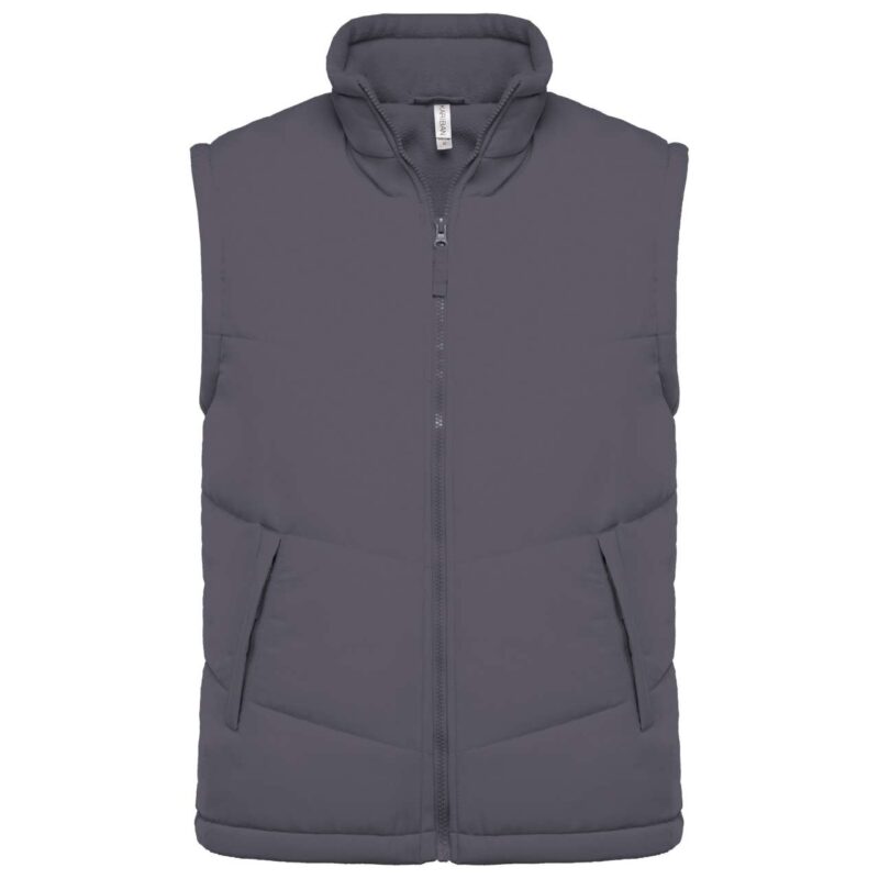 ka6118-convoy_grey-a1 Kariban FLEECE LINED BODYWARMER - Σκούρο Γκρι