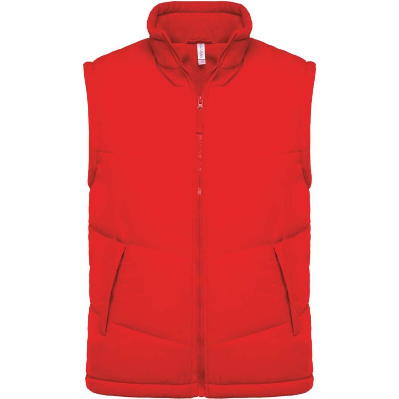 ka6118-red-a1 Kariban FLEECE LINED BODYWARMER - Κόκκινο