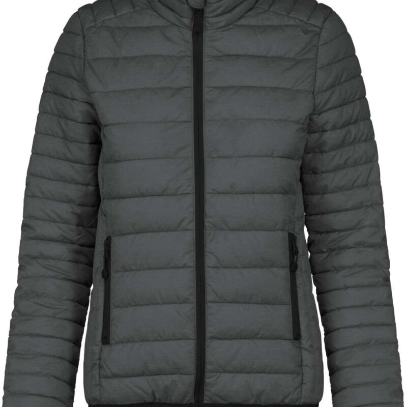ka6121-marl_dark_grey-a1 Kariban LADIES' LIGHTWEIGHT PADDED JACKET` - 70% Polyamide/30% Polyester