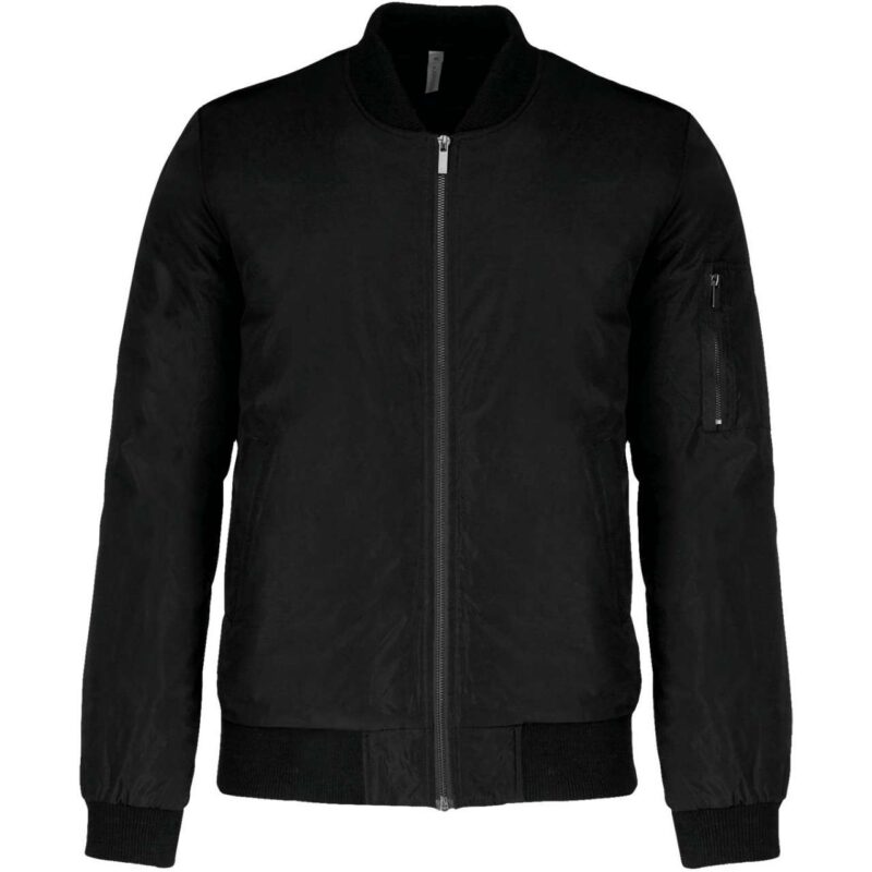 ka6122-black-a1 Kariban Ανδρικό BOMBER JACKET - Μαύρο