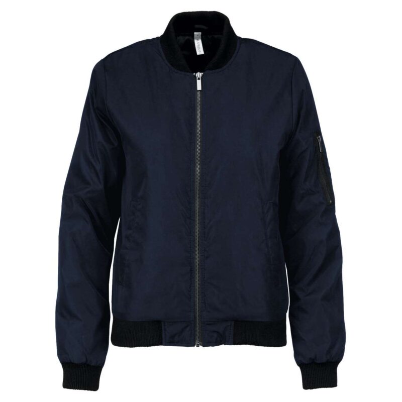 ka6123-navy-a1 Kariban LADIES' BOMBER JACKET - Μπλε μαρίν