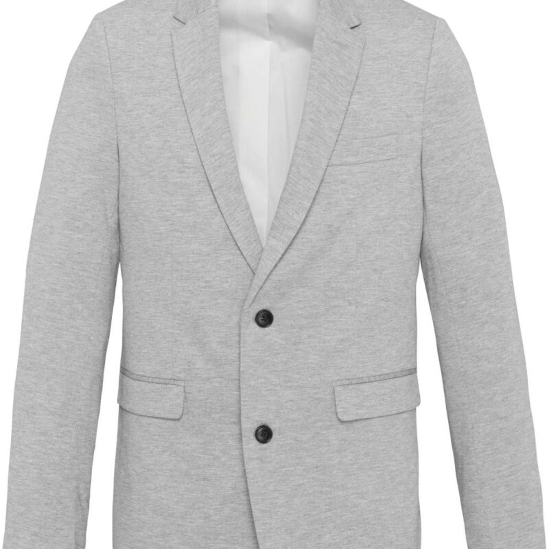ka6132-light_grey_heather-a1 Kariban ". Let's re-evaluate the "keep exactly" instruction. "Preserve brand names, model names, product-line names, trademarks, placeholders like JACKET, SKUs and technical terms exactly." "Do not translate protected commercial names such as HEAVY BLEND™, HEAVY COTTON™, DRYBLEND®, SOFTSTYLE, PREMIUM, SOL'S - 74% Polyester/24% Viscose/2% Elastane