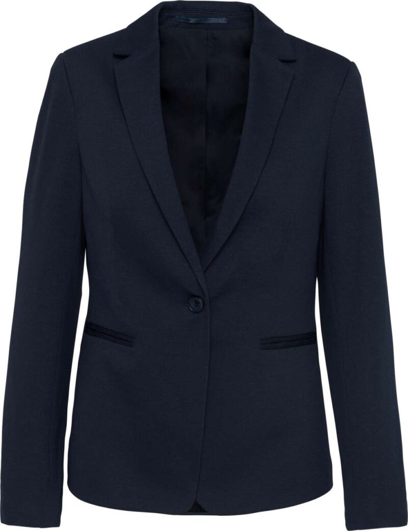 ka6133-night_navy_heather-a1 Kariban LADIES' KNIT JACKET - Night Navy Heather