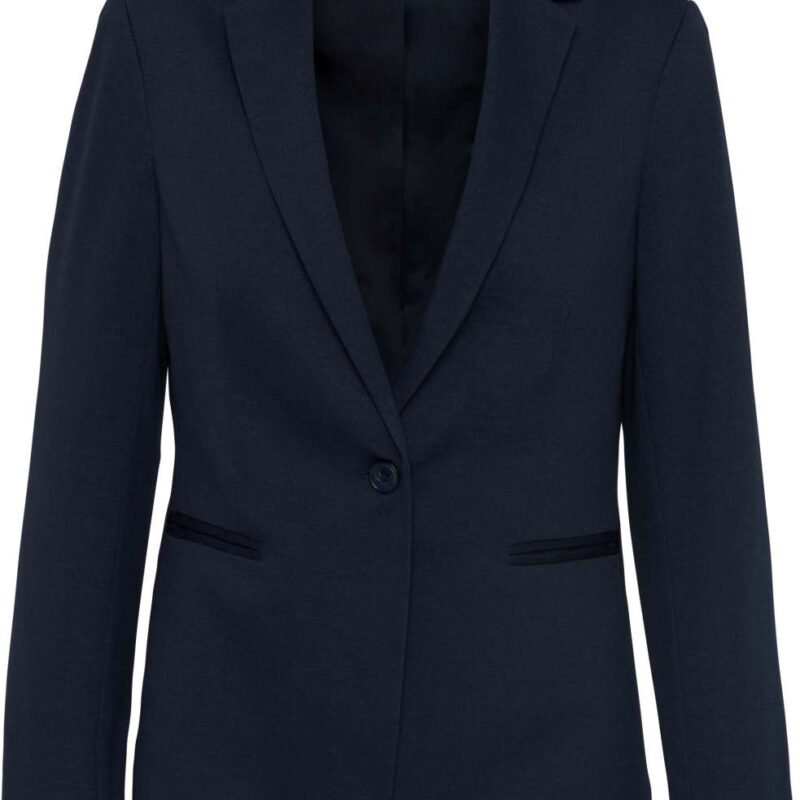 ka6133-night_navy_heather-a1 Kariban LADIES' KNIT JACKET - Night Navy Heather