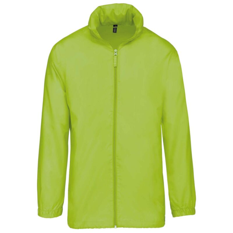 ka616-lime-a1 Kariban WINDBREAKER UNLINED - Λαχανί
