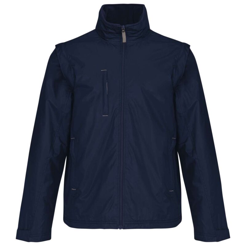Kariban SCORE - DETACHABLE-SLEEVED BLOUSON JACKET - μπλε μαριν/γκρι