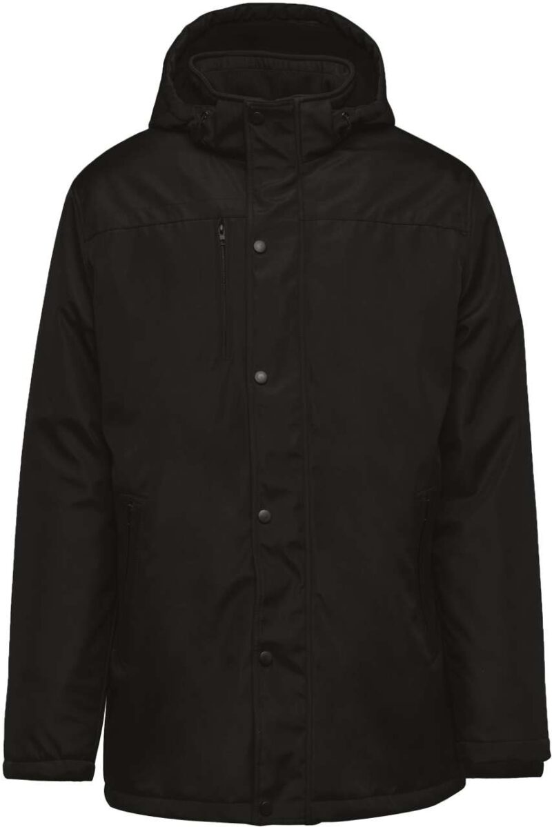 Kariban PARKA WITH REMOVABLE HOOD - Μαύρο