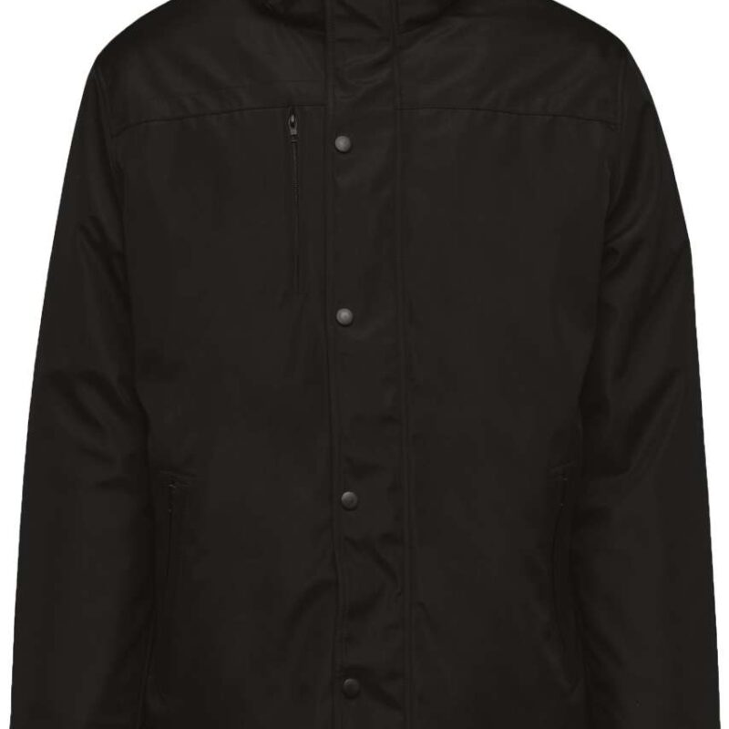 Kariban PARKA WITH REMOVABLE HOOD - Μαύρο