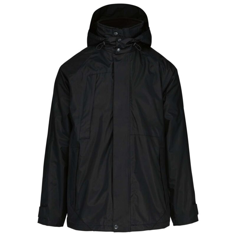 ka657-black-a1 Kariban 3-σε-1 PARKA - Μαύρο