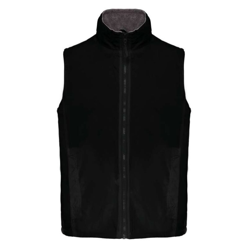 ka679-black_grey-a2 Kariban RECORD - FLEECE LINED BODYWARMER - Μαύρο/Γκρι