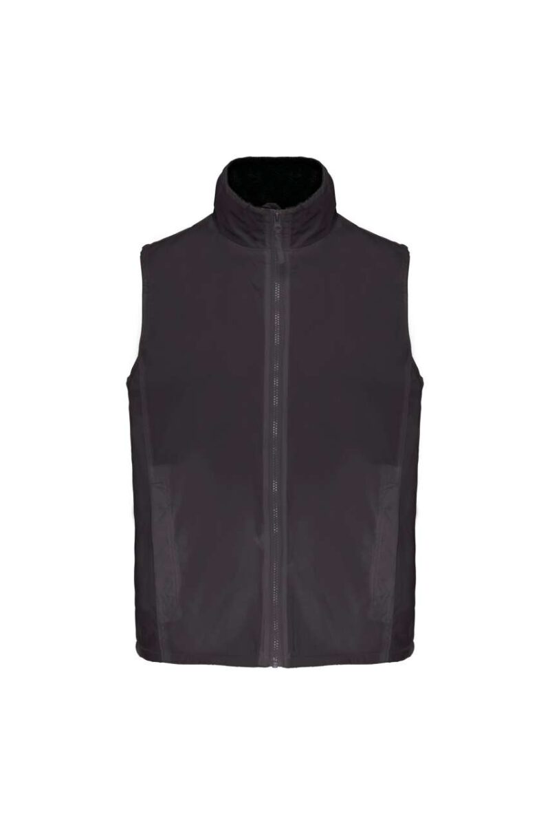 ka679-dark_grey_black-a2 Kariban RECORD - FLEECE LINED BODYWARMER - Σκούρο Γκρι/Μαύρο