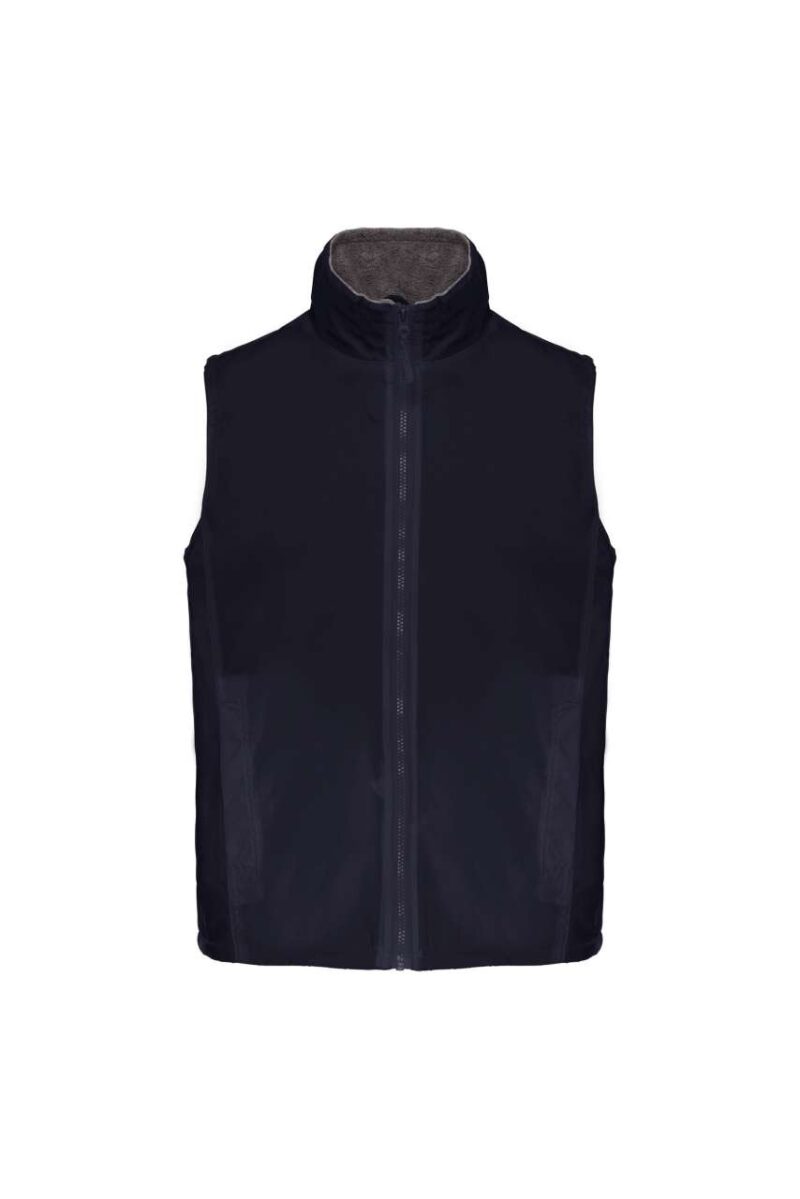 ka679-navy_grey-a2 Kariban RECORD - FLEECE LINED BODYWARMER - μπλε μαριν/γκρι