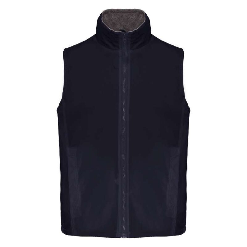 Kariban RECORD - FLEECE LINED BODYWARMER - μπλε μαριν/γκρι