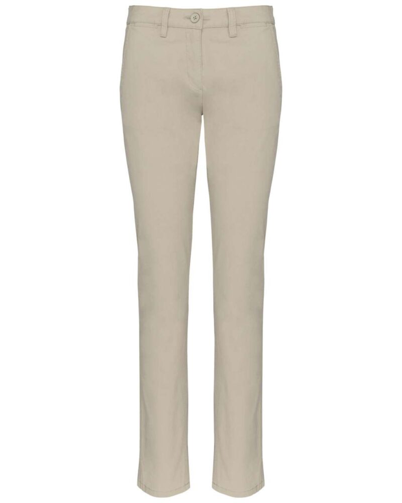 Kariban LADIES' CHINO TROUSERS - μπεζ