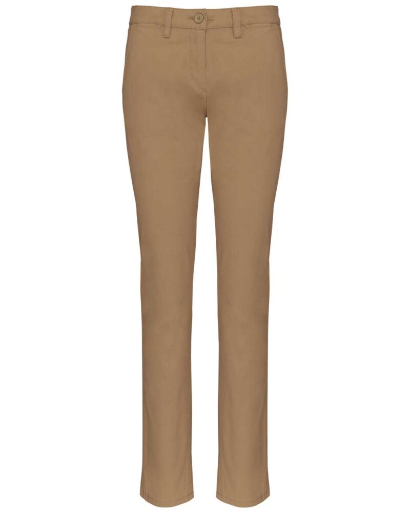 ka741-camel-a1 Kariban LADIES' CHINO TROUSERS - Καμηλό