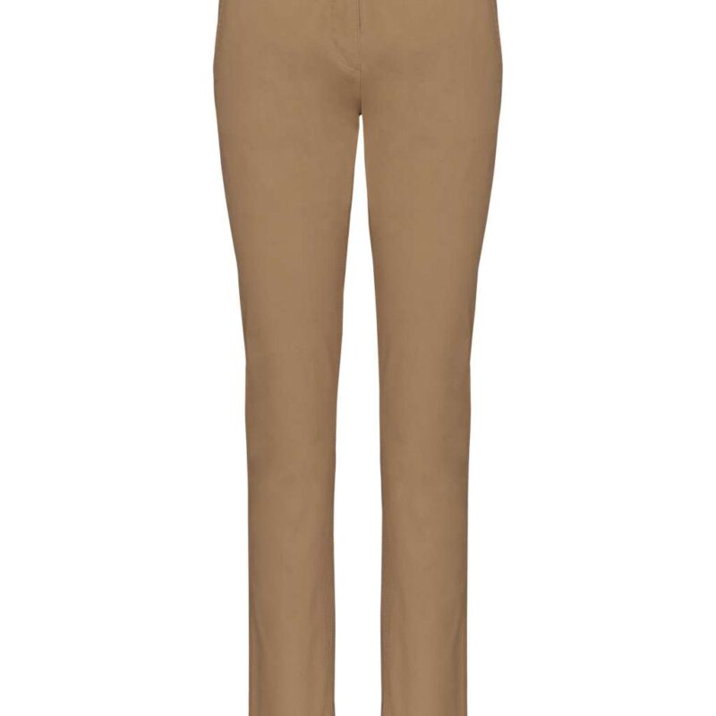 ka741-camel-a1 Kariban LADIES' CHINO TROUSERS - Καμηλό