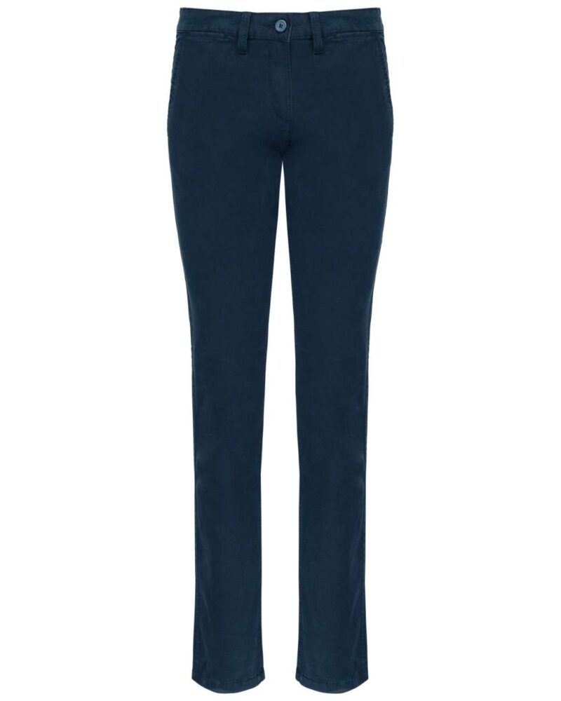 ka741-dark_navy-a1 Kariban LADIES' CHINO TROUSERS - Deep Blue