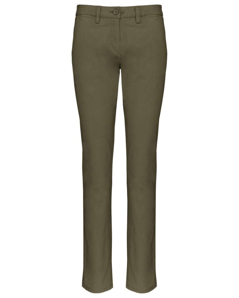 ka741-light_khaki-a1 Kariban LADIES' CHINO TROUSERS - Light Khaki