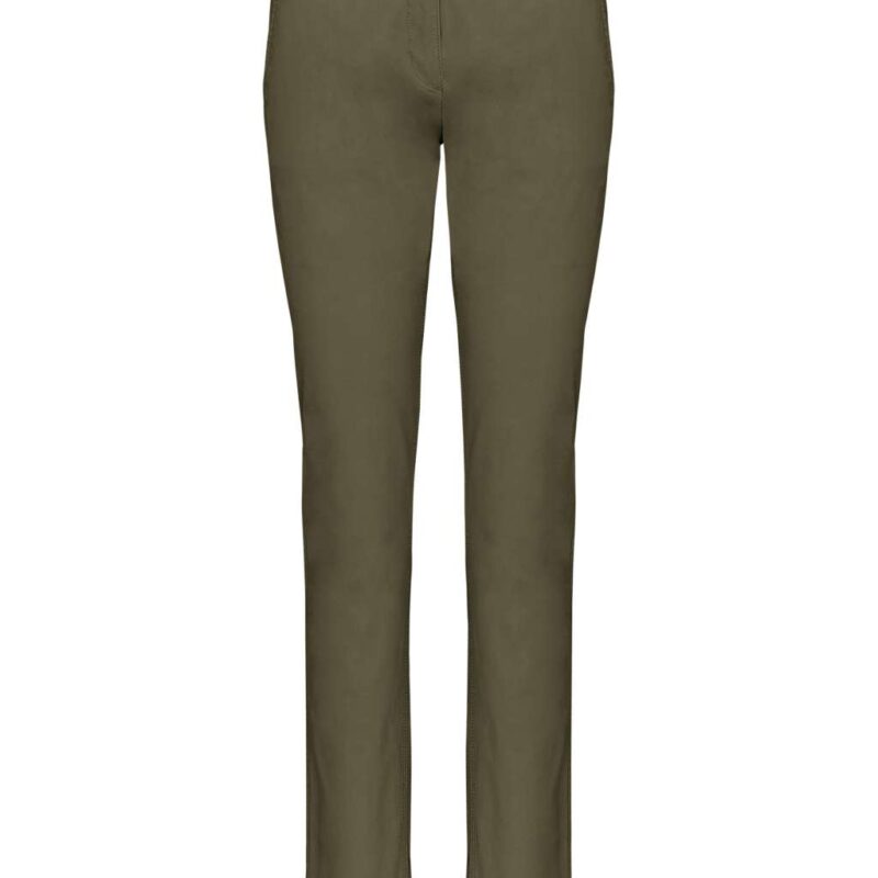 ka741-light_khaki-a1 Kariban LADIES' CHINO TROUSERS - Light Khaki