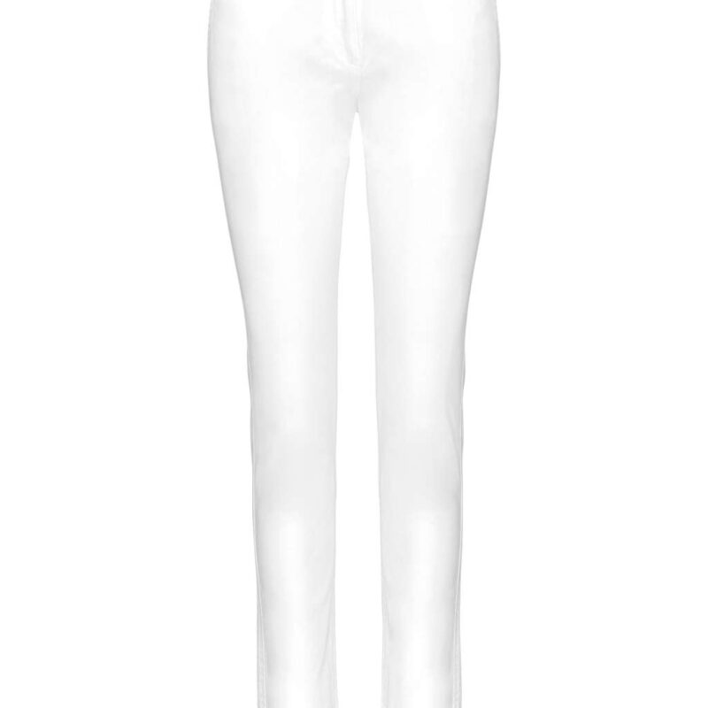 ka741-white-a1 Kariban LADIES' CHINO TROUSERS - Λευκό