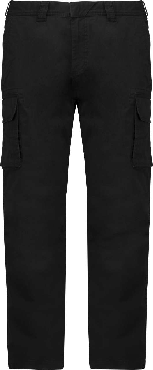 Kariban MEN'S MULTIPOCKET TROUSERS - Μαύρο