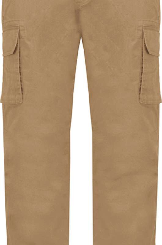 ka744-camel-a1 Kariban MEN'S MULTIPOCKET TROUSERS - Καμηλό
