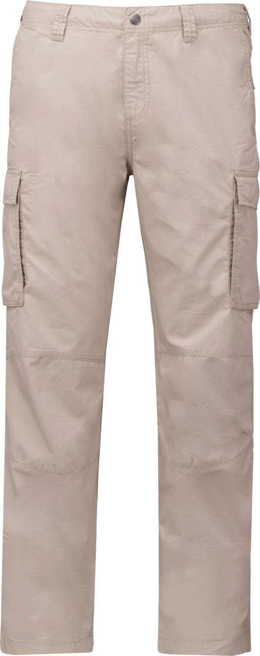ka745-beige-a1 Kariban MEN'S LIGHTWEIGHT MULTIPOCKET TROUSERS - μπεζ