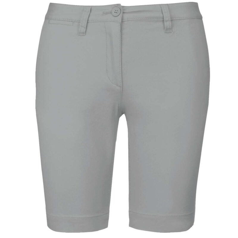 Kariban LADIES' CHINO BERMUDA SHORTS - Λεπτό Γκρι