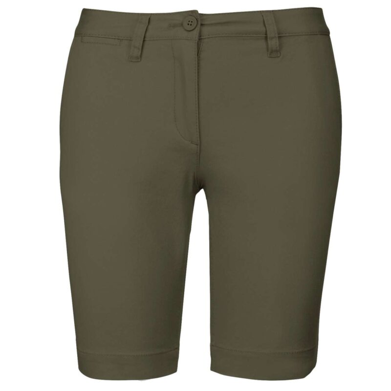 Kariban LADIES' CHINO BERMUDA SHORTS - Light Khaki