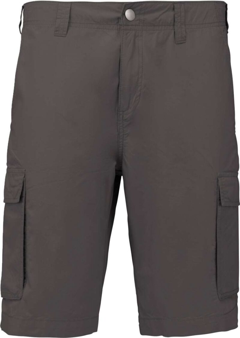 ka755-light_charcoal-a1 Kariban MEN'S LIGHTWEIGHT MULTIPOCKET BERMUDA SHORTS - Light Charcoal