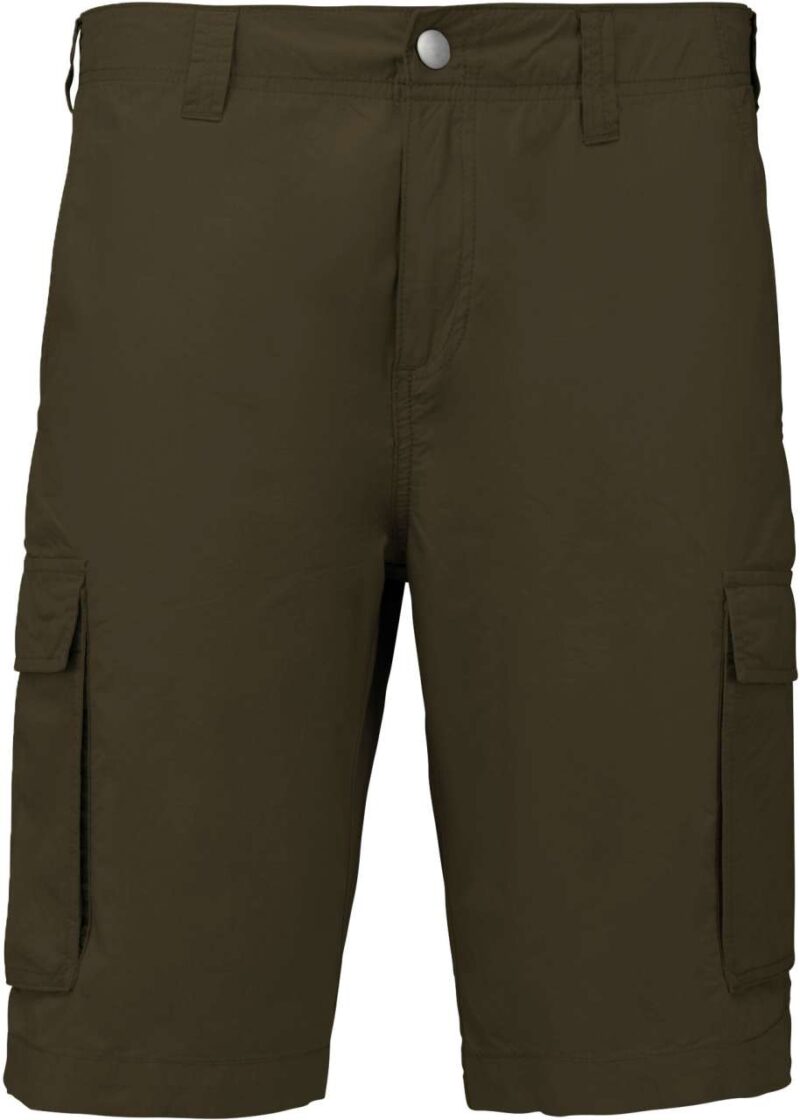 ka755-light_khaki-a1 Kariban MEN'S LIGHTWEIGHT MULTIPOCKET BERMUDA SHORTS - Light Khaki