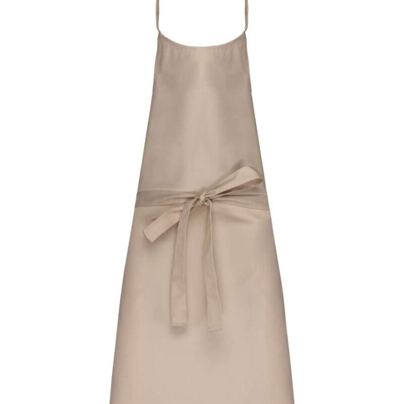 ka8000-beige-a1 Kariban POLYCOTTON APRON WITHOUT POCKET - μπεζ